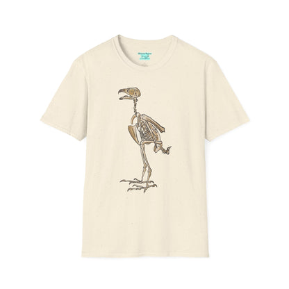 Peregrine Falcon T-Shirt, Bird Skeleton Graphic Tee, Unisex Short Sleeve
