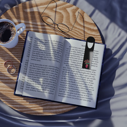 Anatomical Heart with Roses Metal Bookmark, Cardiology Gift, Gothic Heart Bookmark