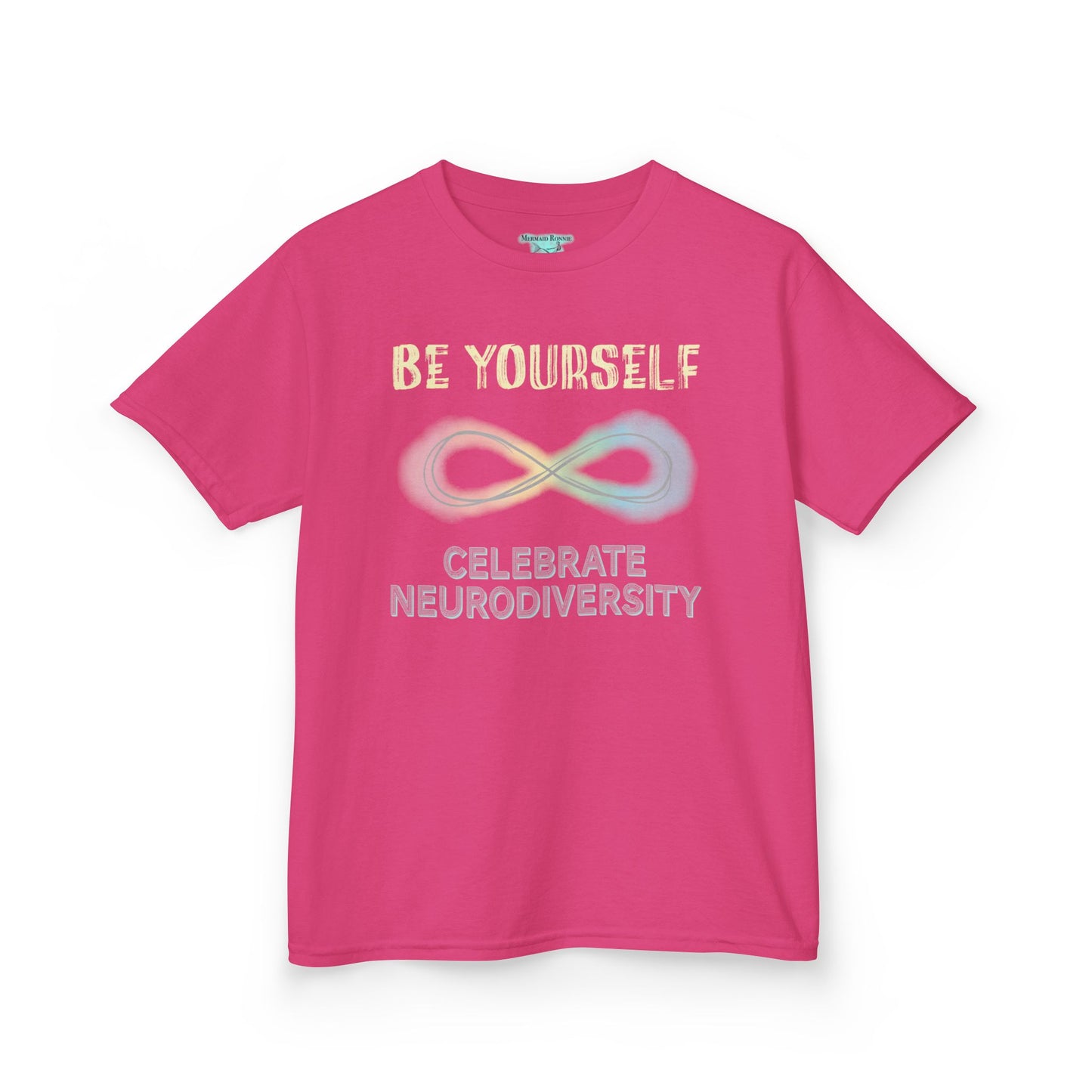 Neurodiversity T-Shirt For Kids, Inspirational Be Yourself Short Sleeve Tee, Autism and ADHD Acceptance