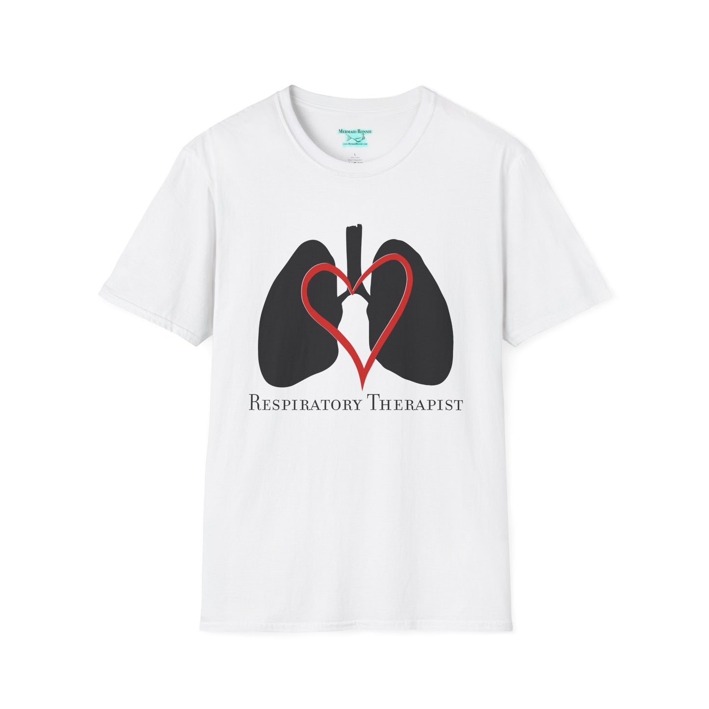 Respiratory Therapist T-Shirt, Lungs and Heart Unisex Short Sleeve Tee