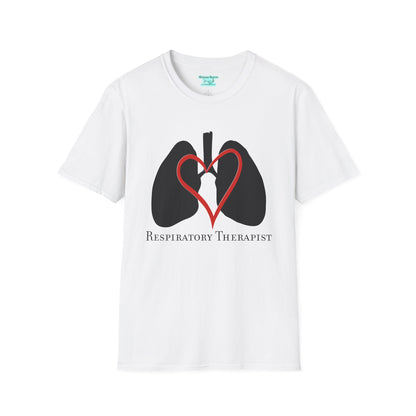Respiratory Therapist T-Shirt, Lungs and Heart Unisex Short Sleeve Tee