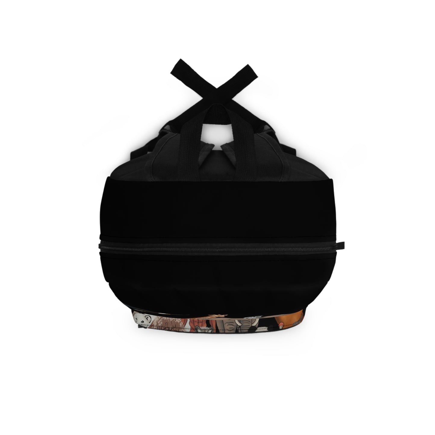 Animal Kingdom Backpack, Black Canvas Backpack, Wildlife Conservation, Animal Lover Backpack