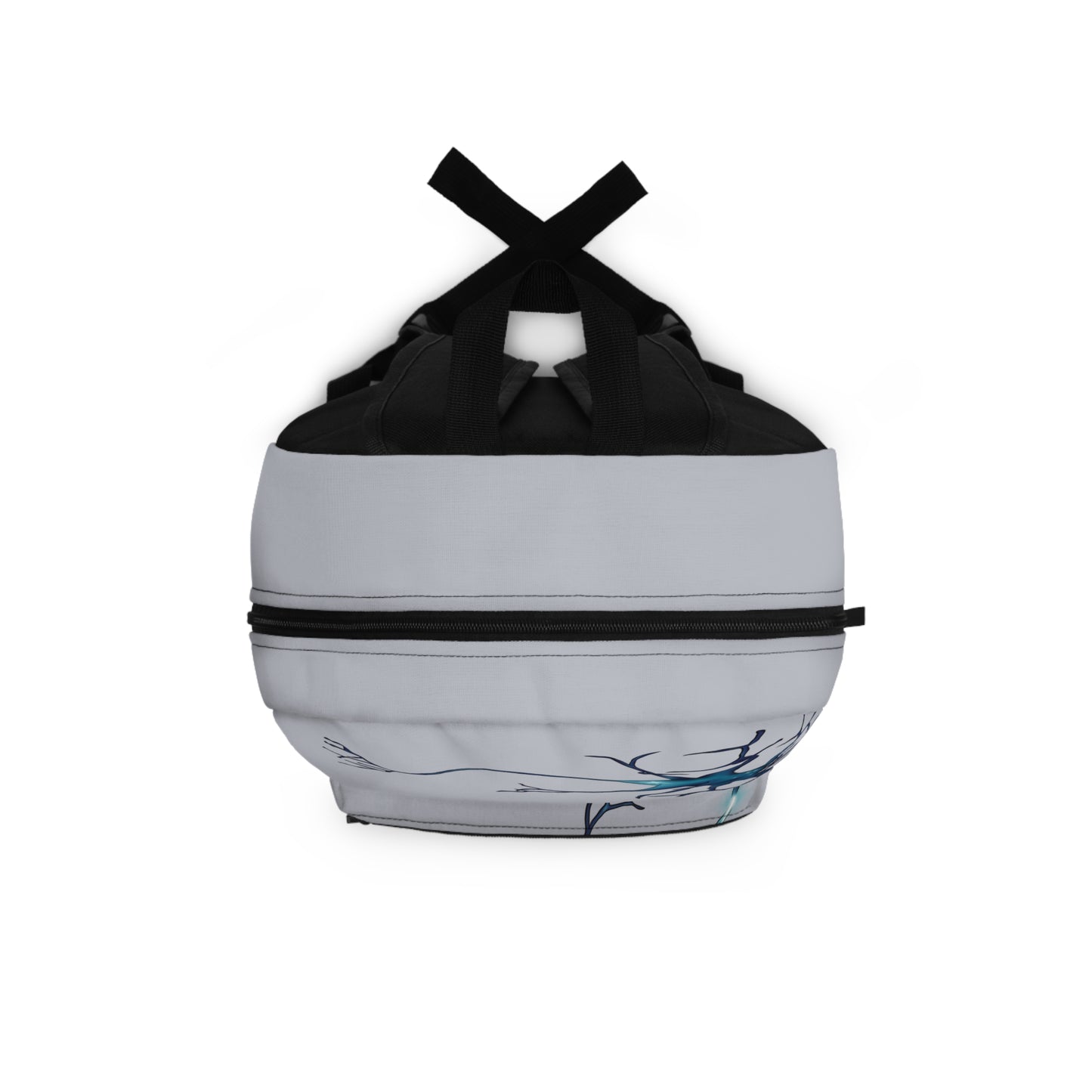 Neuron Backpack, Grey Canvas Backpack with Neuron Synapse Design, Neuroscience Backpack