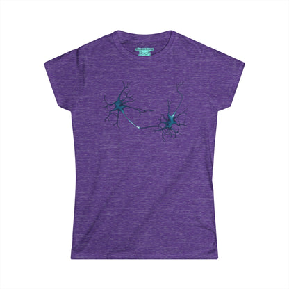 Neuron Women's T-Shirt, Scientific Illustration of Neurons Synapsing