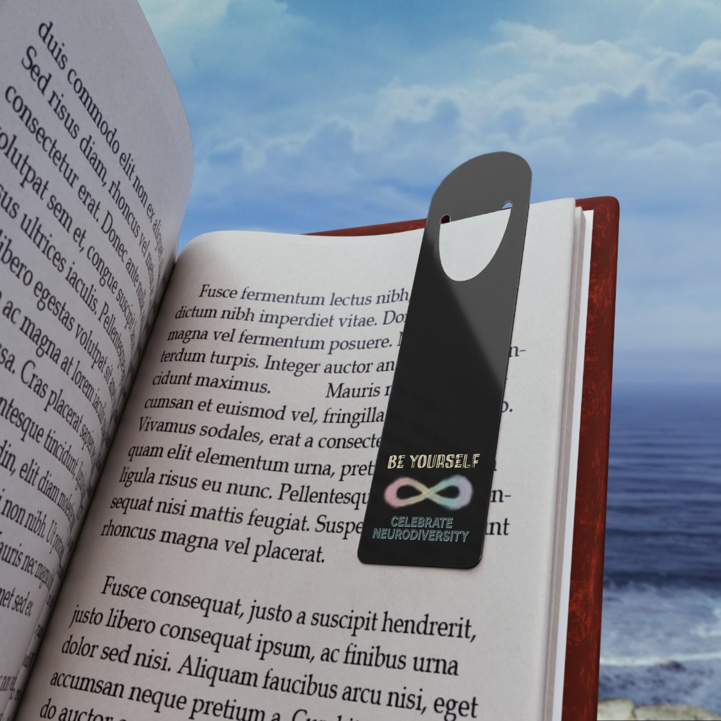 Neurodiversity Aluminum Bookmark, Inspirational Neurodivergence Page Marker, Autism and ADHD Acceptance