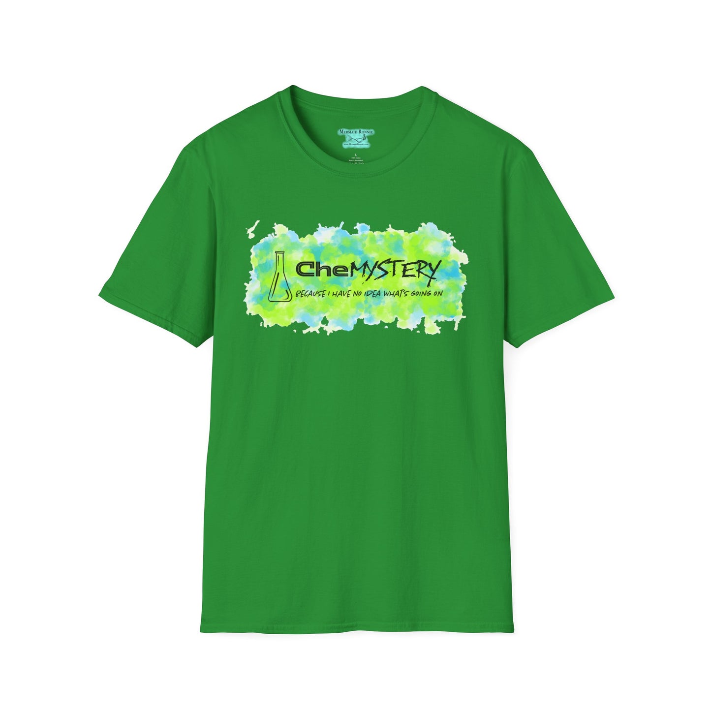 Funny Chemistry T-Shirt, CheMystery Science Tee, Unisex Adult Short Sleeve