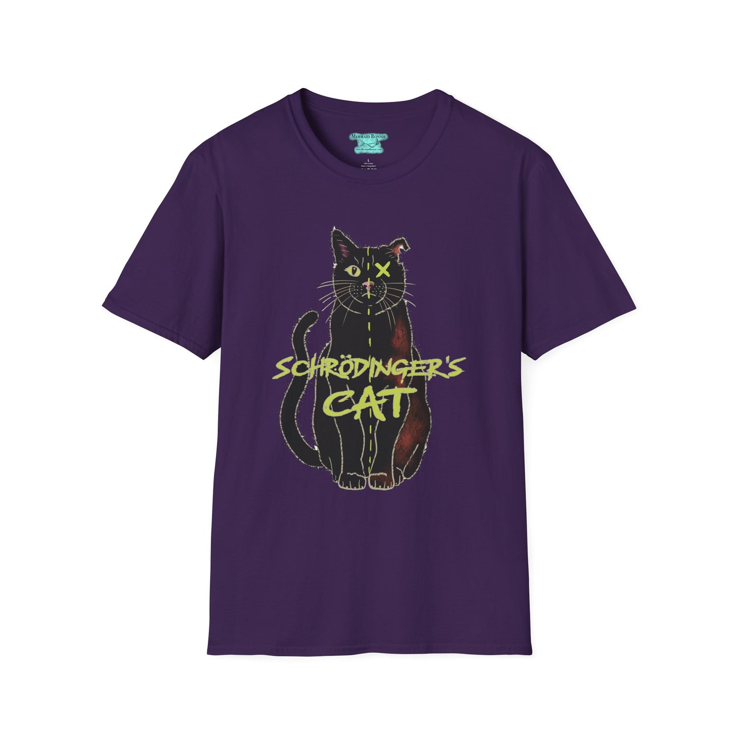 Schrodinger's Cat Graphic T-Shirt, Physics Unisex Short Sleeve Tee