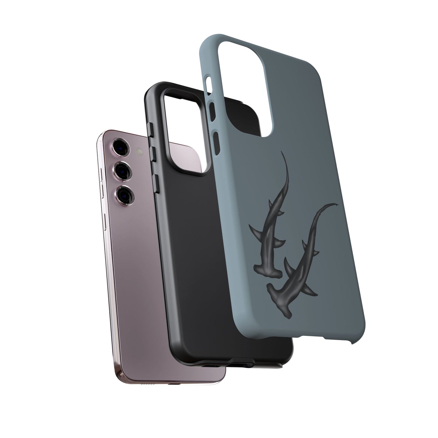 Hammerhead Shark Phone Case, Blue-Grey Protective Cover for iPhone, Google Pixel, and Samsung Galaxy