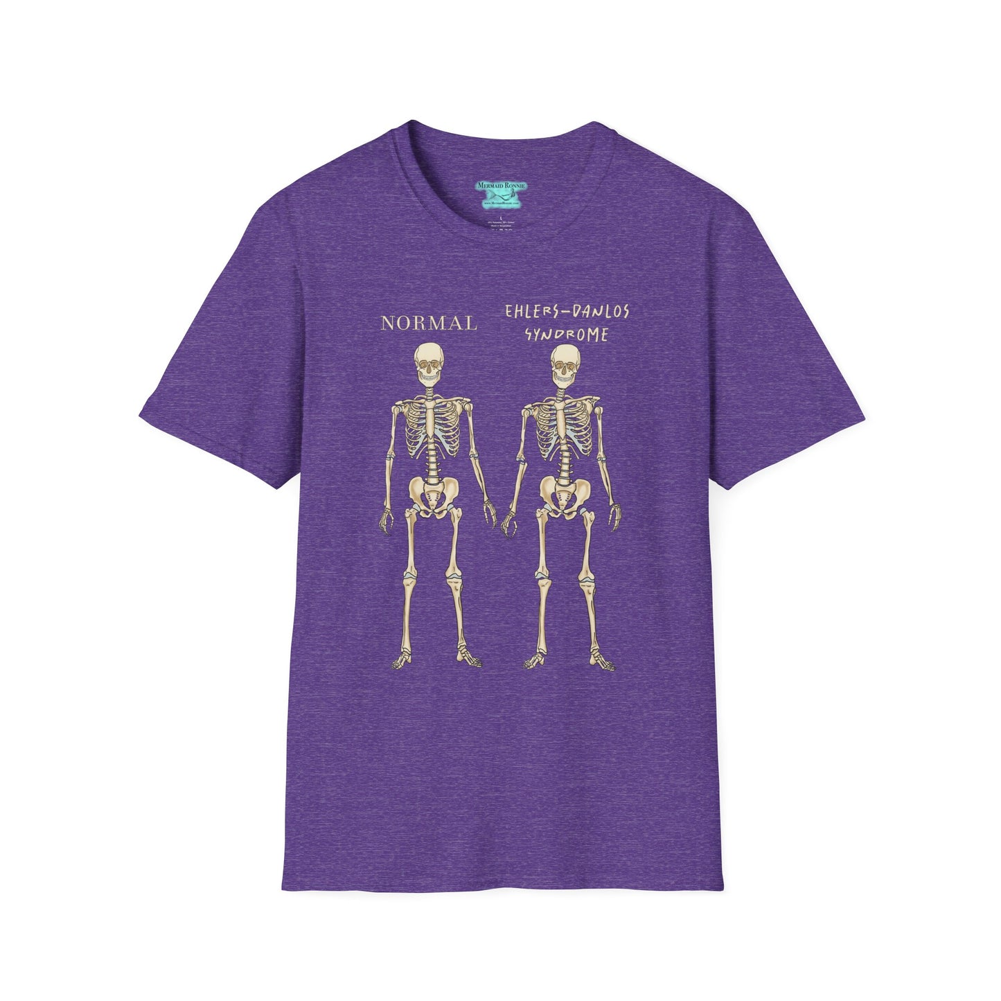 Ehlers-Danlos Syndrome Awareness T-Shirt, EDS Unisex Short Sleeve Graphic Tee, Zebra Gift