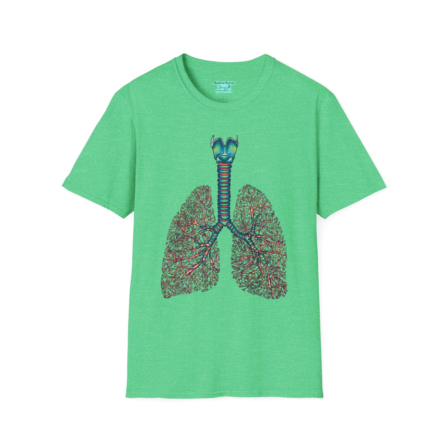 Anatomical Lungs Graphic T-Shirt, Unisex Medical Tee, Respiratory Therapist