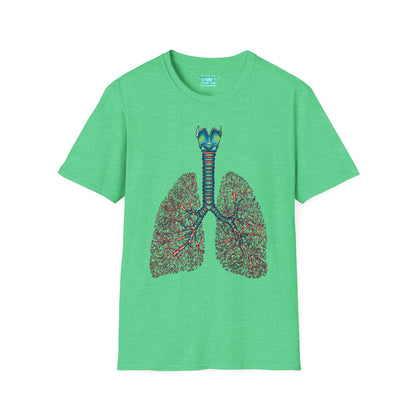 Anatomical Lungs Graphic T-Shirt, Unisex Medical Tee, Respiratory Therapist