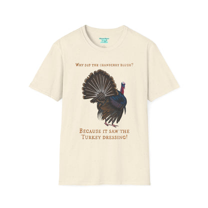 Funny Thanksgiving T-Shirt, Turkey and Cranberry Joke Tee, Unisex Graphic T-Shirt