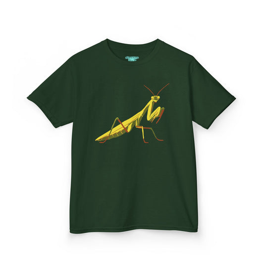 Kids Praying Mantis T-Shirt, Insect Graphic Tee, Children’s Unisex Short Sleeve