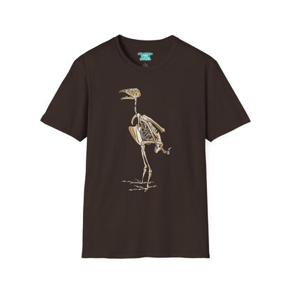 Peregrine Falcon T-Shirt, Bird Skeleton Graphic Tee, Unisex Short Sleeve