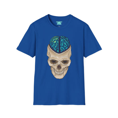 Skull and Brain Graphic T-Shirt, Anatomical Brain, Neuroscience Gift