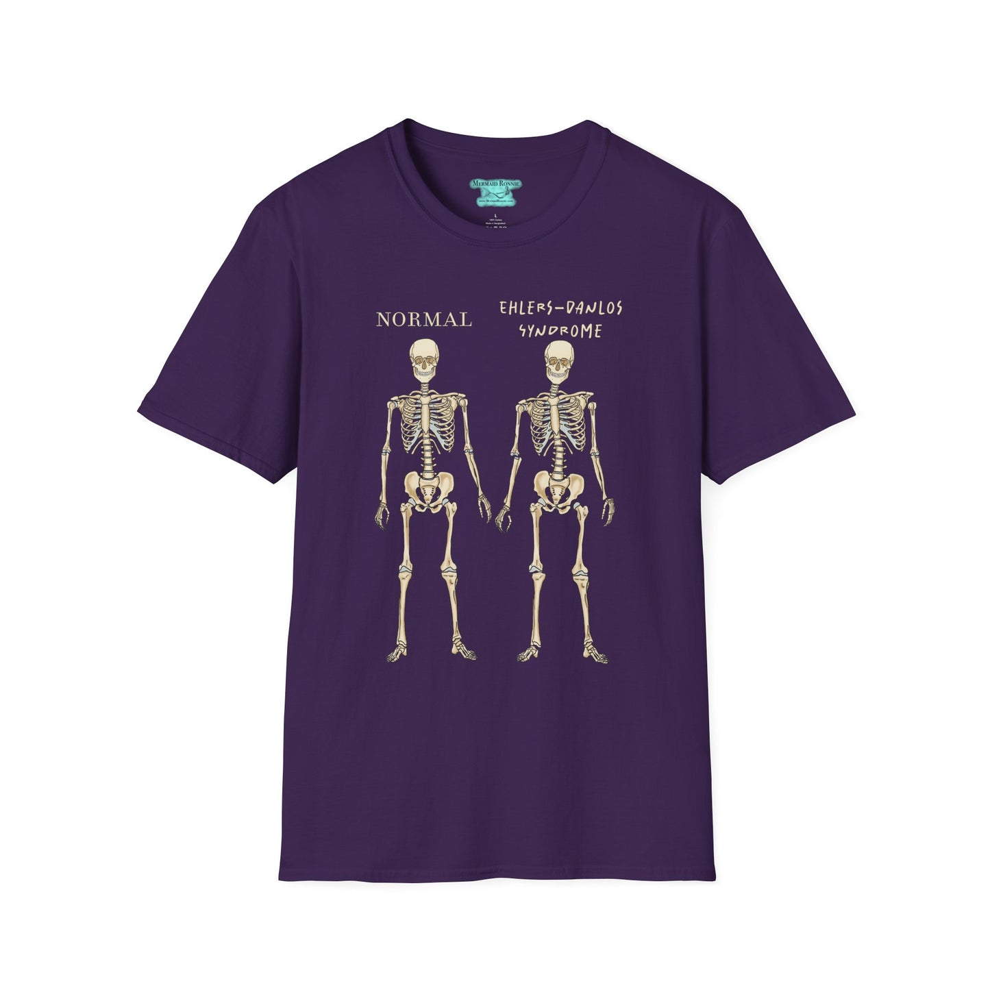 Ehlers-Danlos Syndrome Awareness T-Shirt, EDS Unisex Short Sleeve Graphic Tee, Zebra Gift
