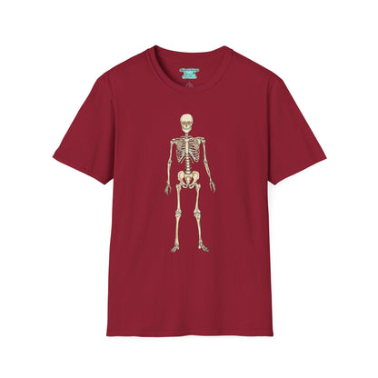 Anatomical Skeleton Graphic T-Shirt, Unisex Short Sleeve Tee, Human Anatomy Gift