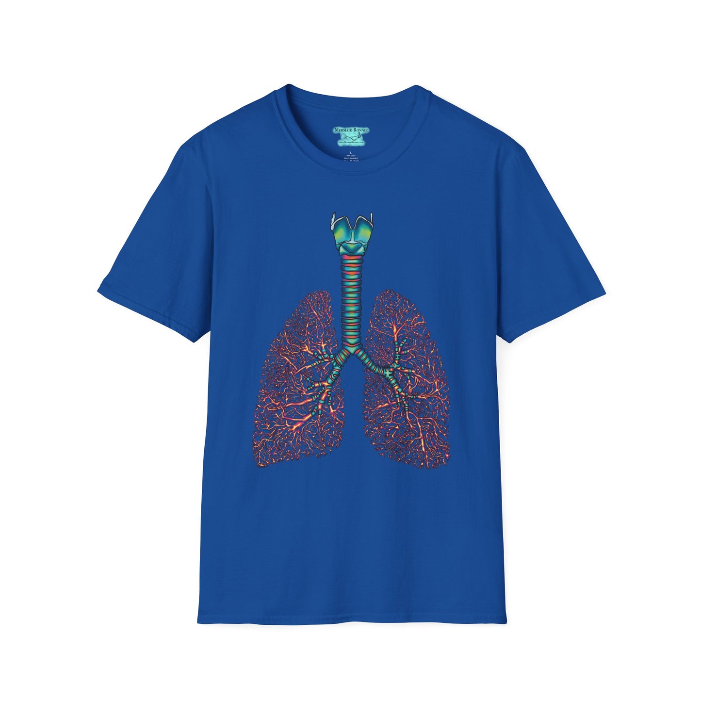 Anatomical Lungs Graphic T-Shirt, Unisex Medical Tee, Respiratory Therapist