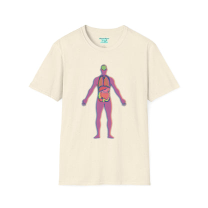 Human Anatomy Graphic T-Shirt, Unisex Internal Organs Tee, Biology Gift