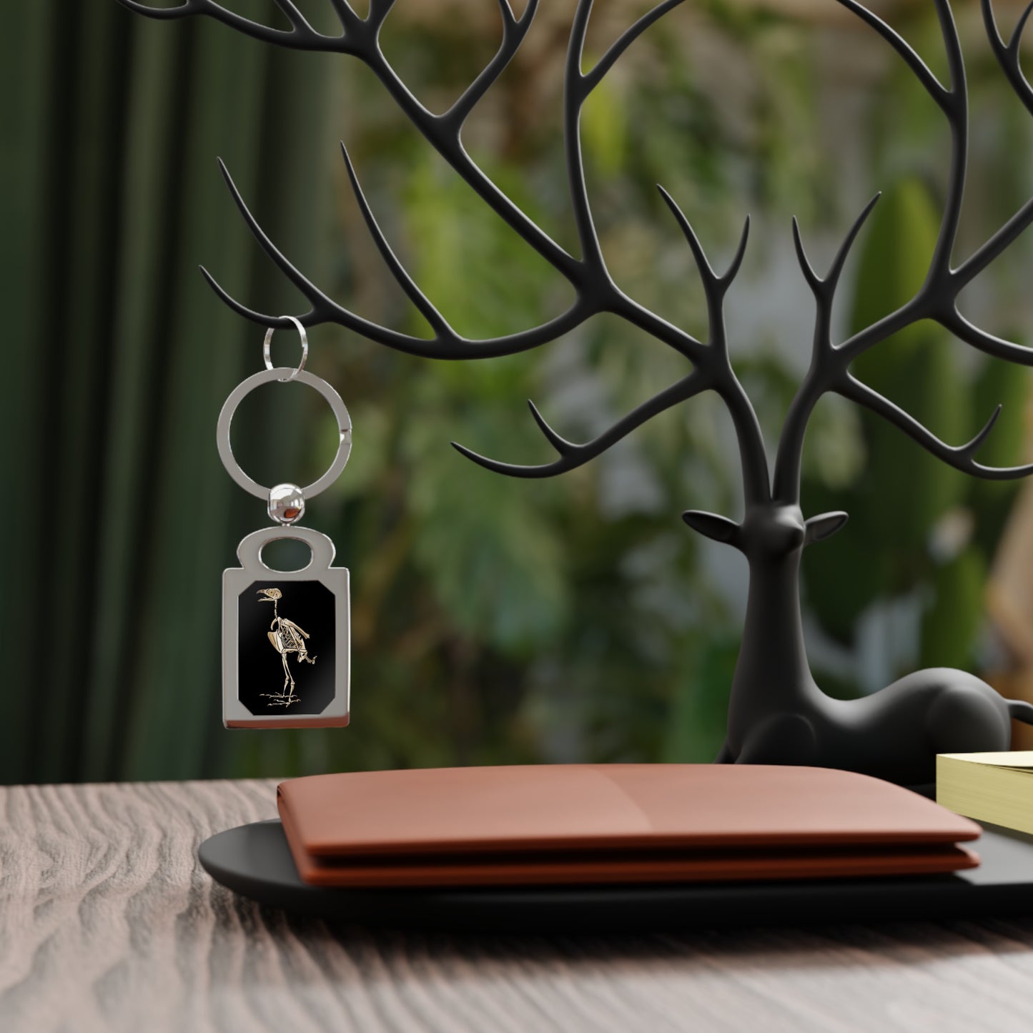 Peregrine Falcon Skeleton Keychain, Falconry Keyring, Bird Lover Gift