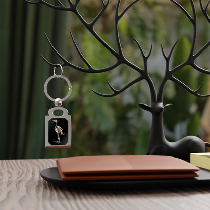 Peregrine Falcon Skeleton Keychain, Falconry Keyring, Bird Lover Gift