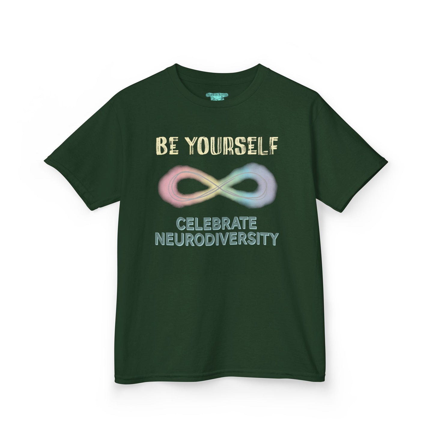 Neurodiversity T-Shirt For Kids, Inspirational Be Yourself Short Sleeve Tee, Autism and ADHD Acceptance