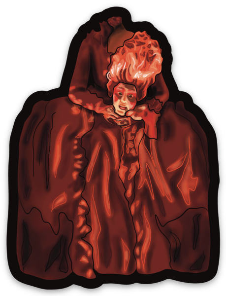 Marie Antoinette Magnet, French Revolution, French Rococo, Macabre Art, Headless Gothic Art, Fridge Magnet, Car Magnet