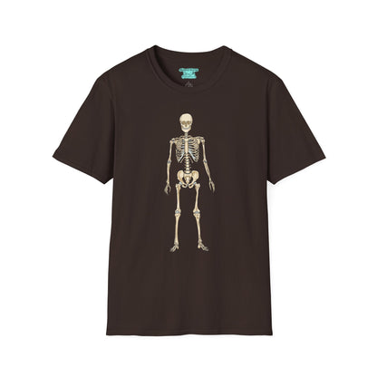 Anatomical Skeleton Graphic T-Shirt, Unisex Short Sleeve Tee, Human Anatomy Gift