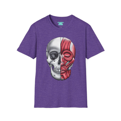 Anatomical Skull T-Shirt, Facial Musculature Medical Illustration, Short Sleeve Skull Shirt
