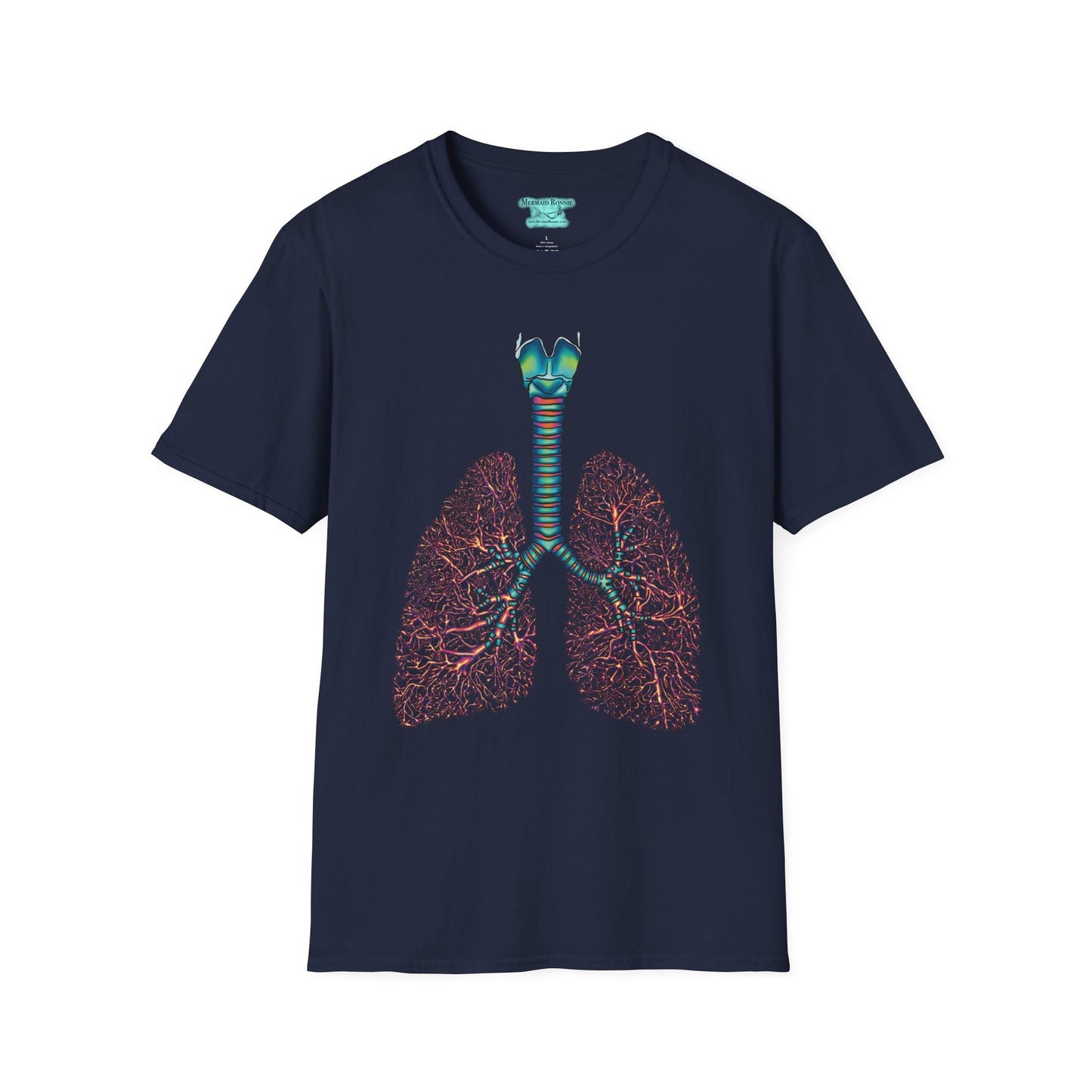 Anatomical Lungs Graphic T-Shirt, Unisex Medical Tee, Respiratory Therapist