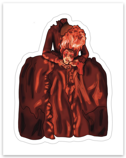 Marie Antoinette Sticker, Historical Figure, Headless Queen Sticker, Vinyl Decal