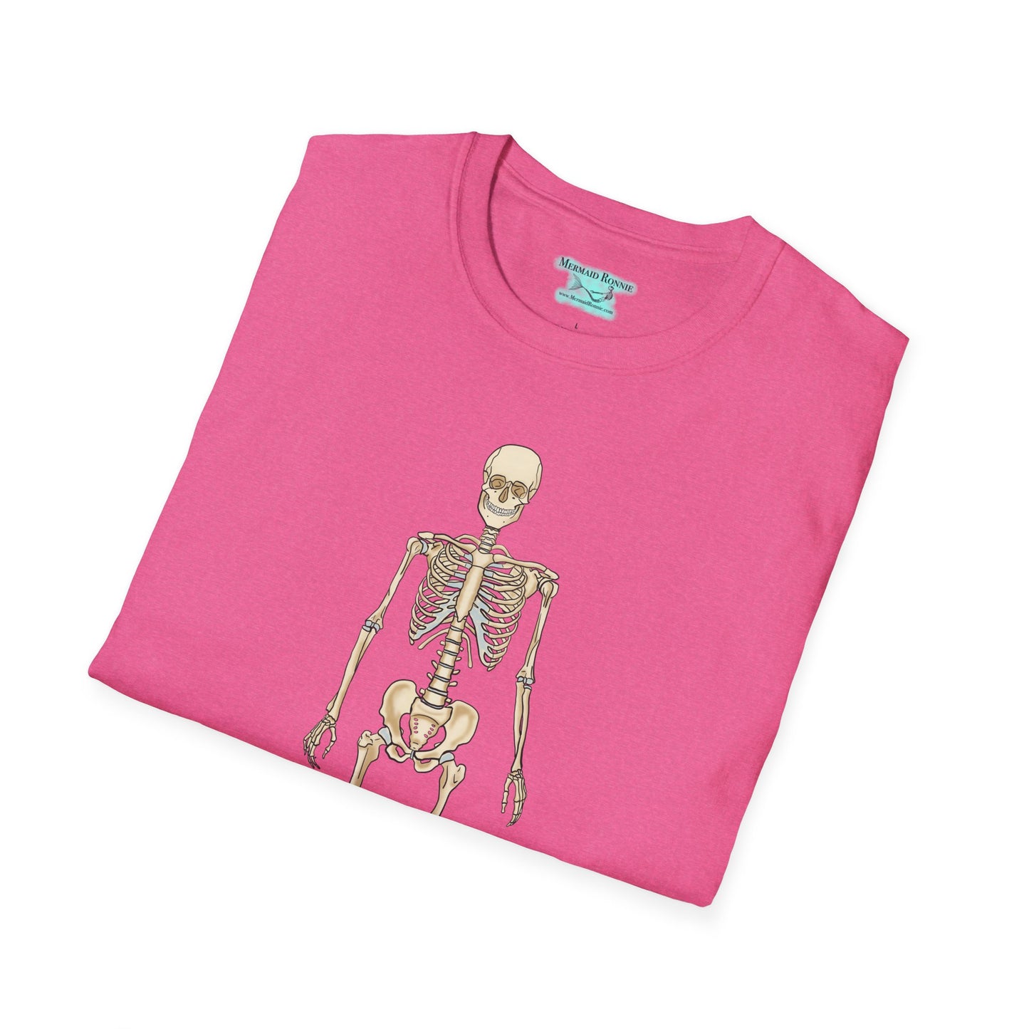 Anatomical Skeleton Graphic T-Shirt, Unisex Short Sleeve Tee, Human Anatomy Gift