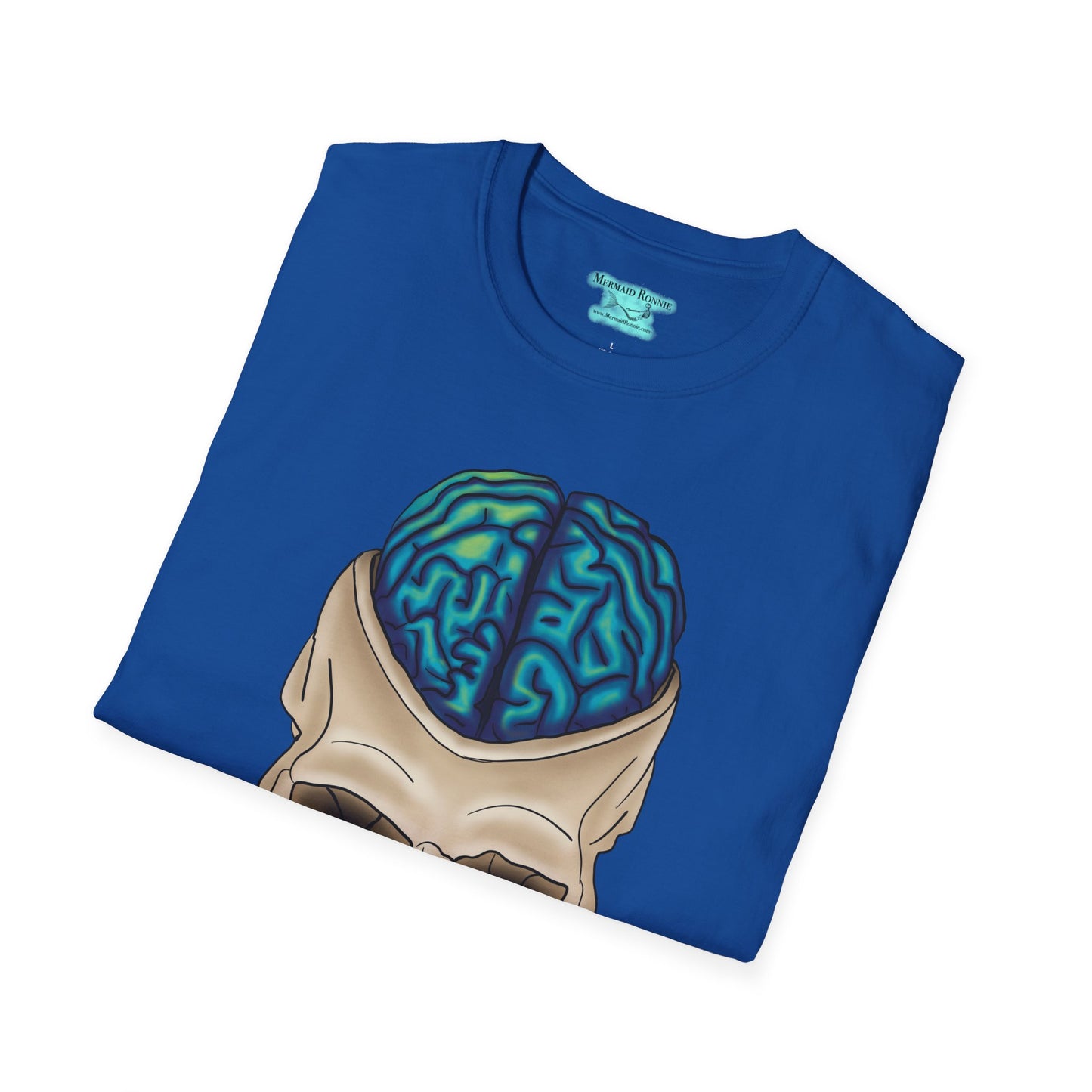Skull and Brain Graphic T-Shirt, Anatomical Brain, Neuroscience Gift