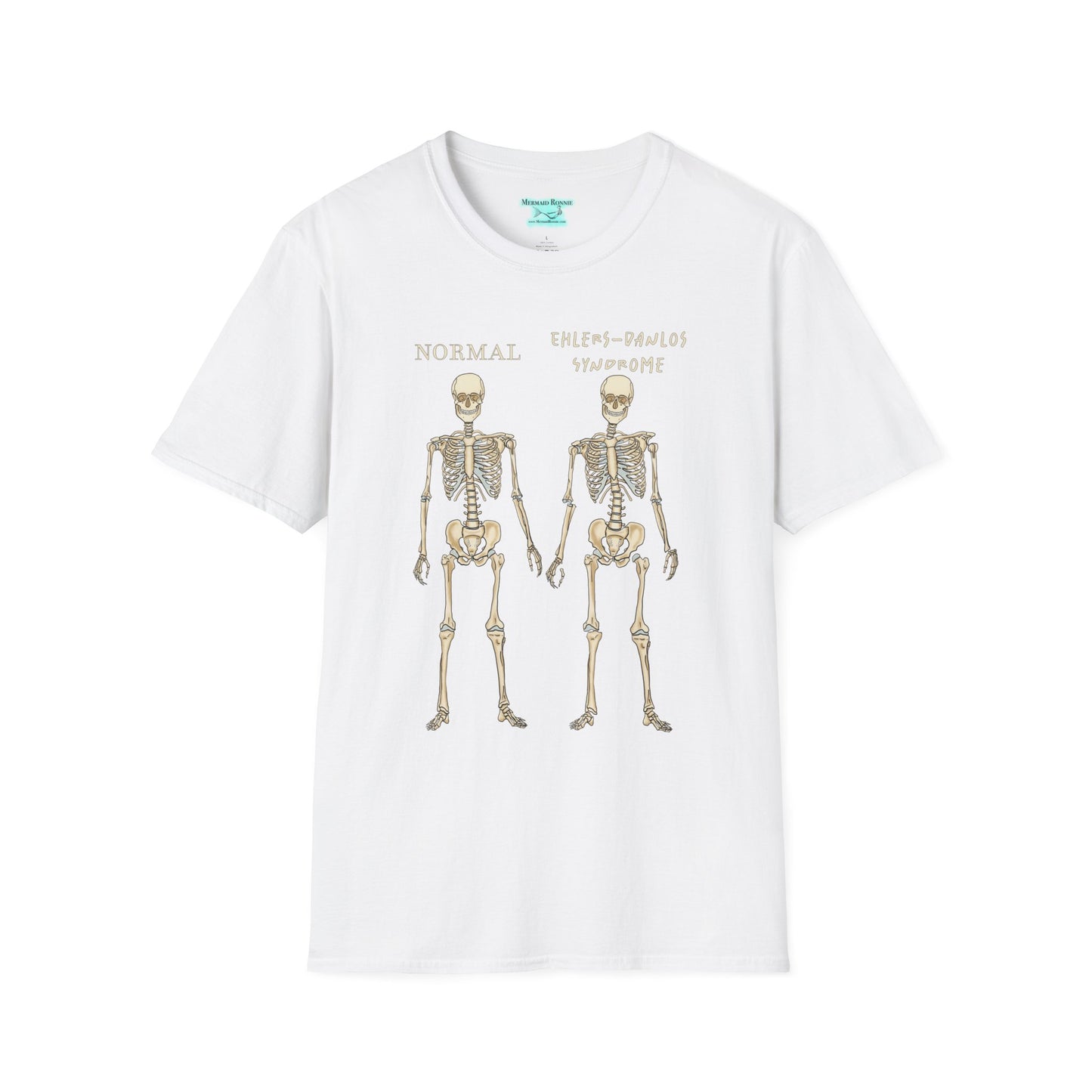 Ehlers-Danlos Syndrome Awareness T-Shirt, EDS Unisex Short Sleeve Graphic Tee, Zebra Gift