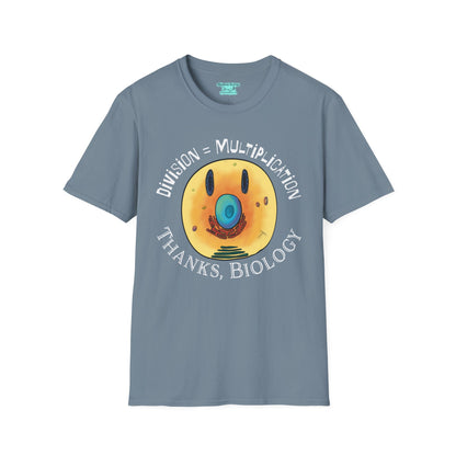 Biology Cell Division T-Shirt, Funny Cell Biology Tee, Unisex Short Sleeve