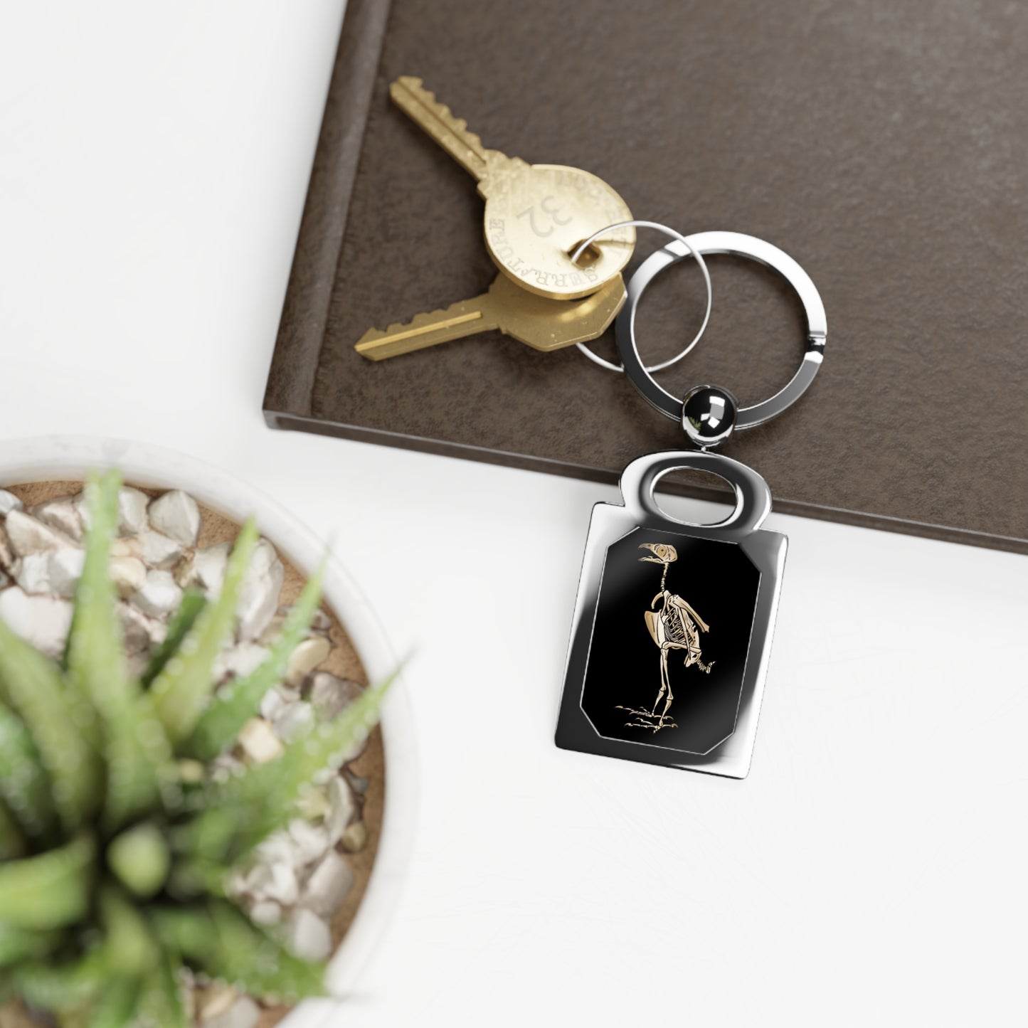 Peregrine Falcon Skeleton Keychain, Falconry Keyring, Bird Lover Gift