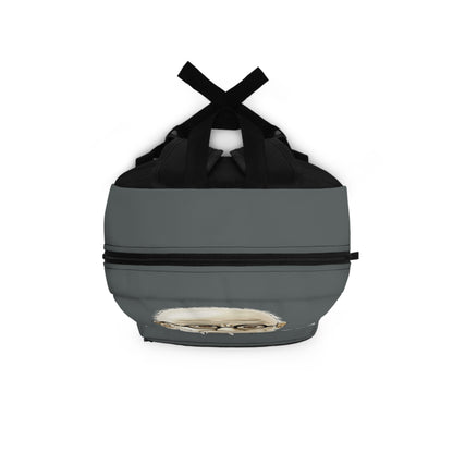 Sigmund Freud Backpack, Funny Psychology Book Bag, ‘Yo Mama’ Joke, Grey, Psychology Gift