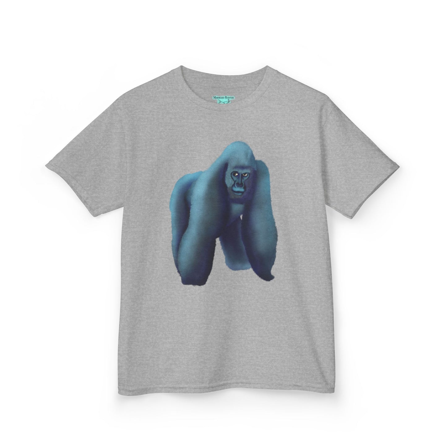 Kids Gorilla Graphic T-Shirt, Silverback Gorilla Shirt, Wildlife Unisex Short Sleeve Tee