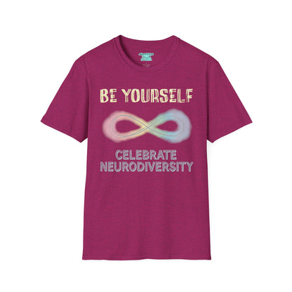 Celebrate Neurodiversity T-Shirt, Pastel Neurodivergent Tee, Rainbow Infinity Symbol