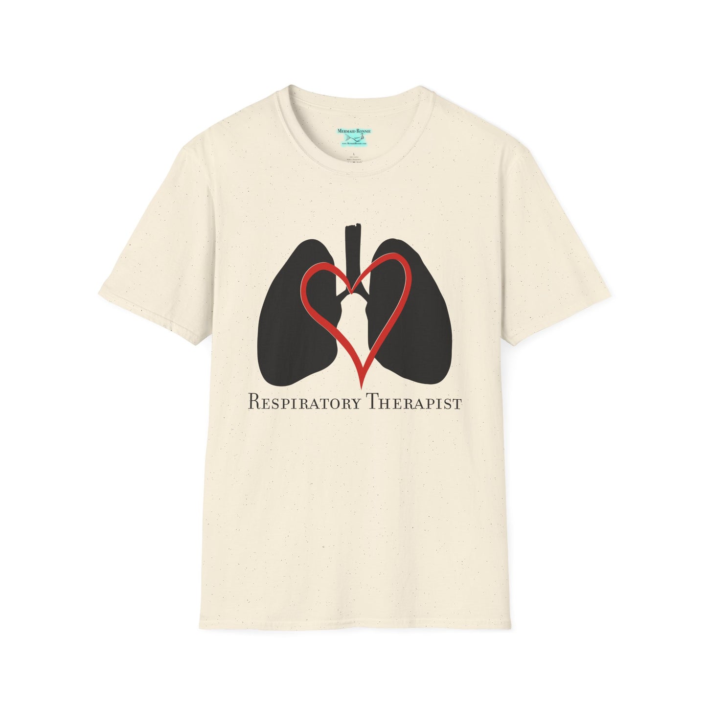 Respiratory Therapist T-Shirt, Lungs and Heart Unisex Short Sleeve Tee