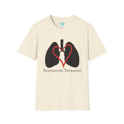 Respiratory Therapist T-Shirt, Lungs and Heart Unisex Short Sleeve Tee