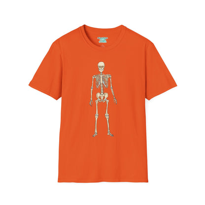 Anatomical Skeleton Graphic T-Shirt, Unisex Short Sleeve Tee, Human Anatomy Gift