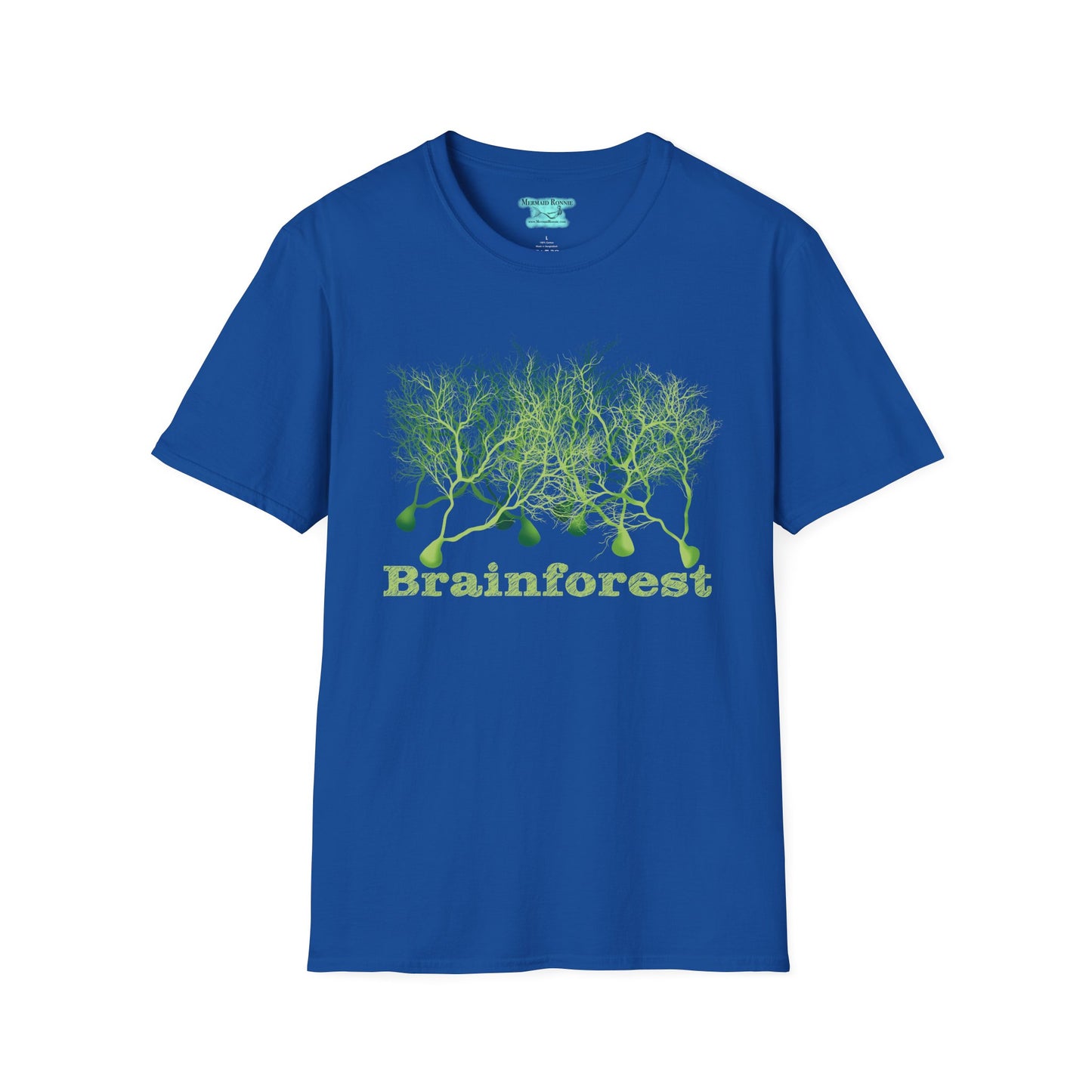 Brainforest Neuroscience T-Shirt, Purkinje Cell Forest, Neuroanatomy Gift, Neuron Short Sleeve Tee