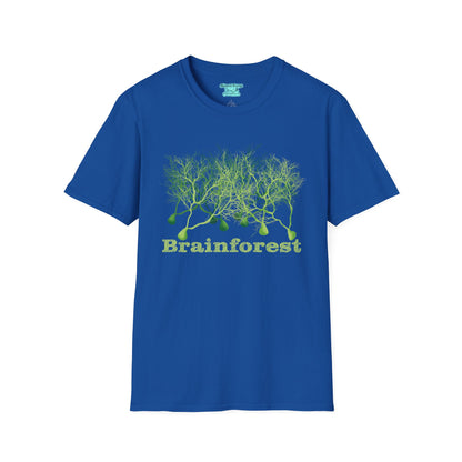 Brainforest Neuroscience T-Shirt, Purkinje Cell Forest, Neuroanatomy Gift, Neuron Short Sleeve Tee