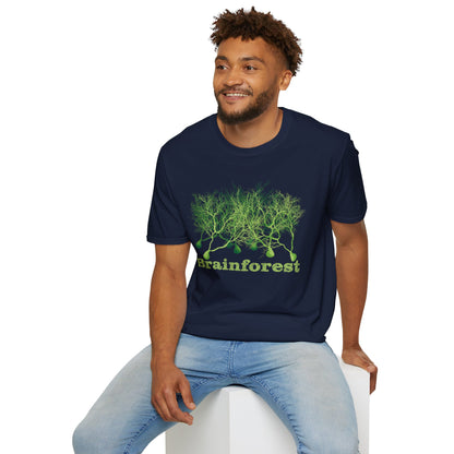 Brainforest Neuroscience T-Shirt, Purkinje Cell Forest, Neuroanatomy Gift, Neuron Short Sleeve Tee