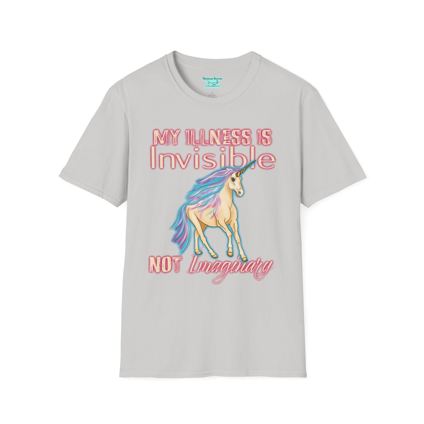 Funny Invisible Illness T-Shirt, Unisex Unicorn Graphic Tee, Chronic Disease Awareness