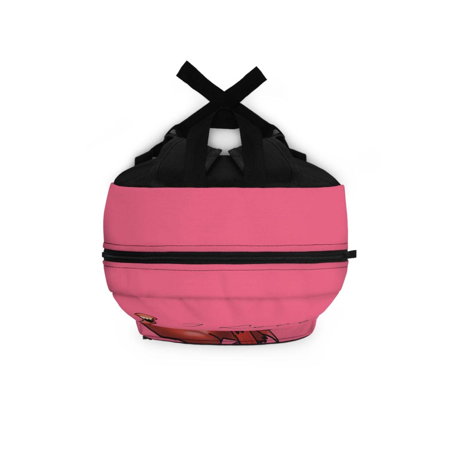 I Love Flamingos Backpack, Pink Canvas Backpack, Pink Flamingo Book Bag