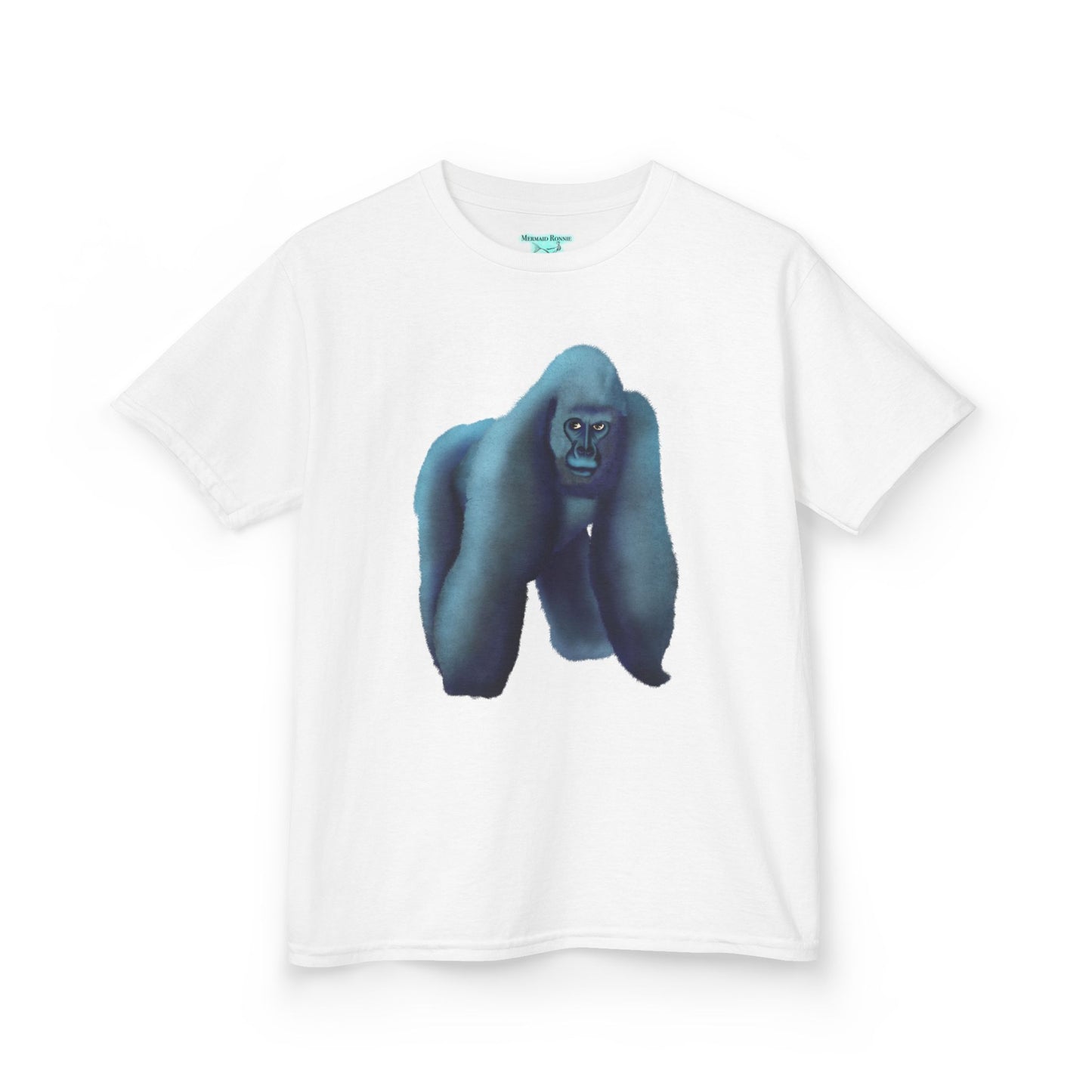 Kids Gorilla Graphic T-Shirt, Silverback Gorilla Shirt, Wildlife Unisex Short Sleeve Tee
