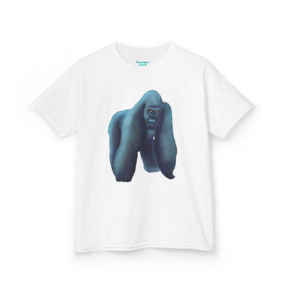 Kids Gorilla Graphic T-Shirt, Silverback Gorilla Shirt, Wildlife Unisex Short Sleeve Tee