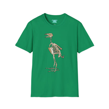 Peregrine Falcon T-Shirt, Bird Skeleton Graphic Tee, Unisex Short Sleeve